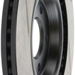 Load image into Gallery viewer, StopTech Power Slot 12-13 Audi A6 Quattro/11-12 A7 Quattro / 10-13 S4 Rear Left Slotted Rotor - Side View