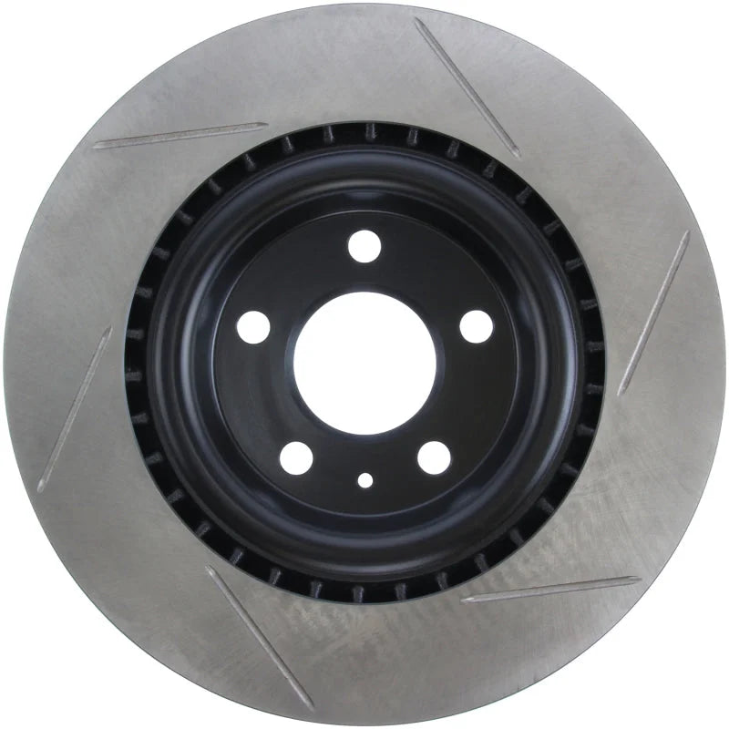 StopTech Power Slot 12-13 Audi A6 Quattro/11-12 A7 Quattro / 10-13 S4 Rear Right Slotted Rotor - Additional View 5