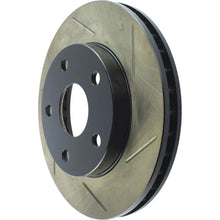 Load image into Gallery viewer, StopTech Power Slot 1/90-95 Toyota MR2 Front Left SportStop Slotted Rotor - Back View