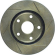 Load image into Gallery viewer, StopTech Power Slot 1/90-95 Toyota MR2 Front Right SportStop Slotted Rotor - Side View