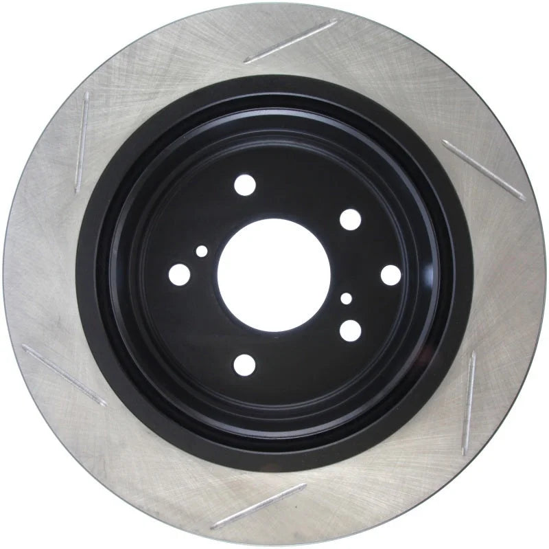 StopTech Power Slot 2/89-96 300ZX Slotted Rear Left Rotor - Side View