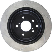 Load image into Gallery viewer, StopTech Power Slot 2/89-96 300ZX Slotted Rear Left Rotor - Side View