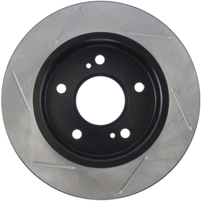 StopTech Power Slot 2/94-98 240SX 5 Lug Slotted Rear Left Rotor - Side View