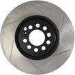 Load image into Gallery viewer, StopTech Power Slot 3/99-06 Audi TT/00-06 TT Quattro / 03-05 VW Golf GTi Left Front Slotted Rotor - Main Product View