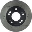 Load image into Gallery viewer, StopTech Power Slot 4/89-00 Mitsubishi Eclipse GST / 2/98-01 Galant 4 cyl Slotted Left Front Rotor - Main Product View