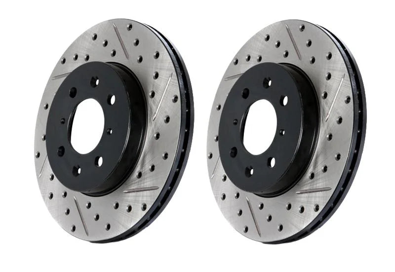 StopTech Power Slot 6/89-96 Nissan 300ZX Slotted & Drilled Right Rear Rotor - Main Product View