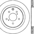 Load image into Gallery viewer, StopTech Power Slot 6/89-96 Nissan 300ZX Slotted &amp; Drilled Right Rear Rotor - Side View