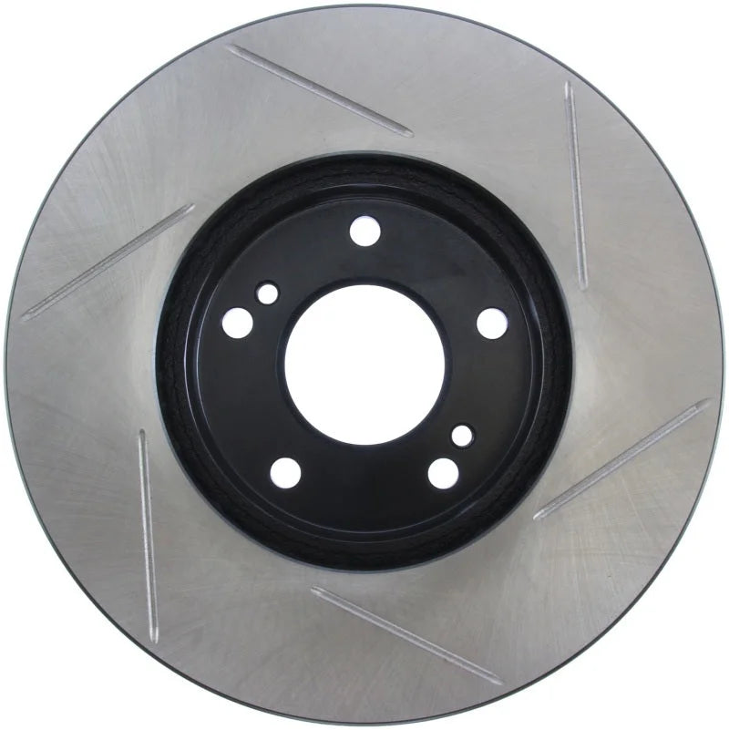StopTech Power Slot 7/90-96 300ZX Slotted Front Right Rotor - Side View