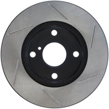 Load image into Gallery viewer, StopTech Power Slot 89-93 Mazda Miata SportStop Slotted Front Right Rotor - Side View