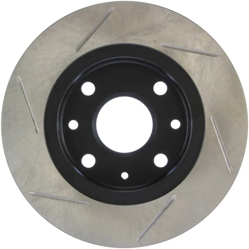 StopTech Power Slot 89-93 Mazda Miata SportStop Slotted Rear Left Rotor - Side View