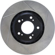 Load image into Gallery viewer, StopTech Power Slot 91-96 Acura NSX Left Front Slotted Rotor - Side View