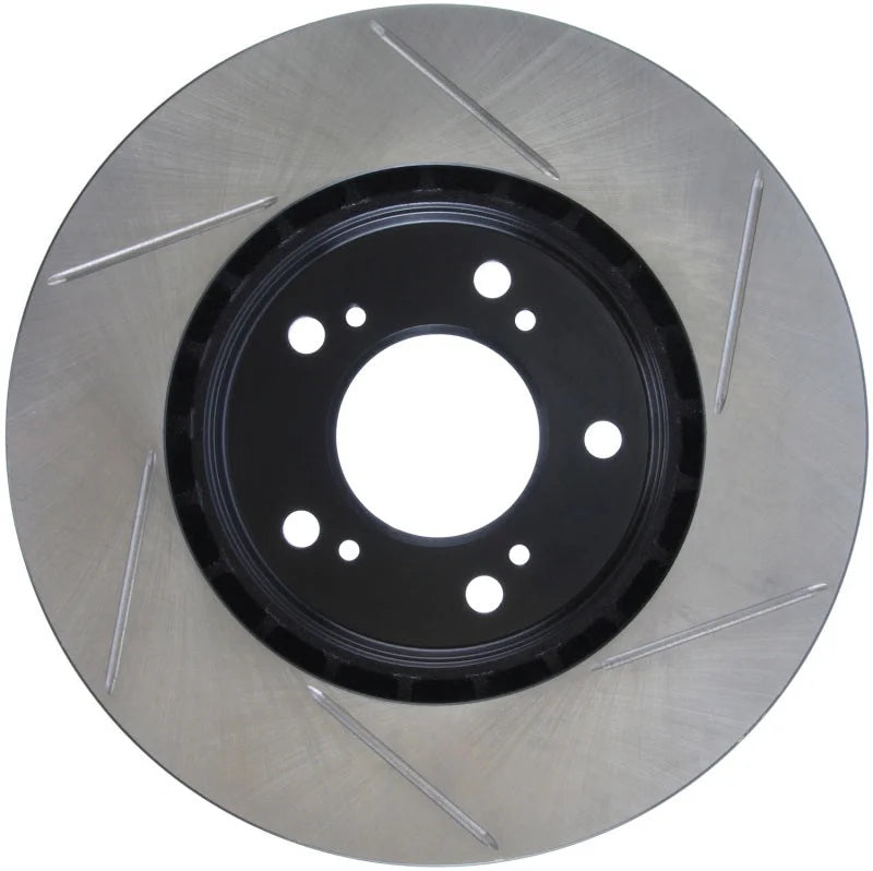 StopTech Power Slot 91-96 Acura NSX Left Front Slotted Rotor - Side View