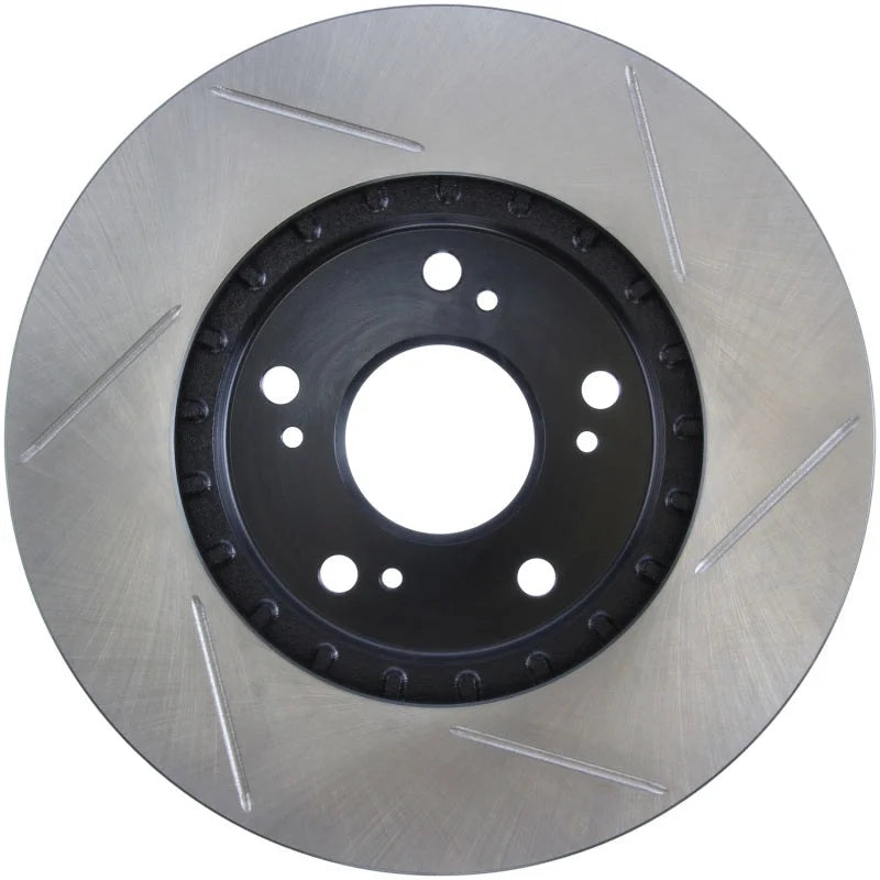 StopTech Power Slot 91-96 Acura NSX Left Rear Slotted Rotor - Side View