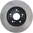Load image into Gallery viewer, StopTech Power Slot 91-96 Acura NSX Right Rear Slotted Rotor - Side View