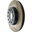 Load image into Gallery viewer, StopTech Power Slot 92-95 Toyota MR2 Turbo Rear Left SportStop Slotted Rotor - Installation View