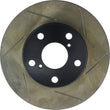 Load image into Gallery viewer, StopTech Power Slot 92-98 Lexus SC 300 Left Front Slotted Rotor - Installation View
