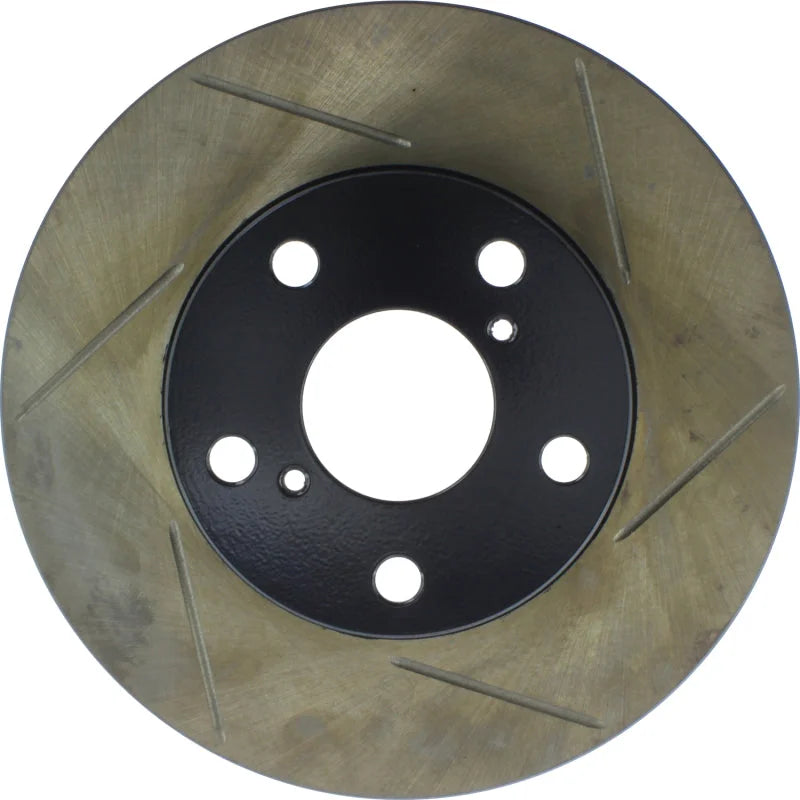 StopTech Power Slot 92-98 Lexus SC 300 Left Front Slotted Rotor - Installation View