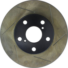 Load image into Gallery viewer, StopTech Power Slot 92-98 Lexus SC 300 Left Front Slotted Rotor - Installation View