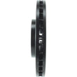 Load image into Gallery viewer, StopTech Power Slot 93-05 Lexus GS Series / 00-05 IS300 / 93-94 LS Series Front Left Slotted Rotor - Back View