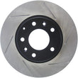 Load image into Gallery viewer, StopTech Power Slot 93-95 Mazda RX-7 SportStop Slotted Front Left Rotor - Main Product View