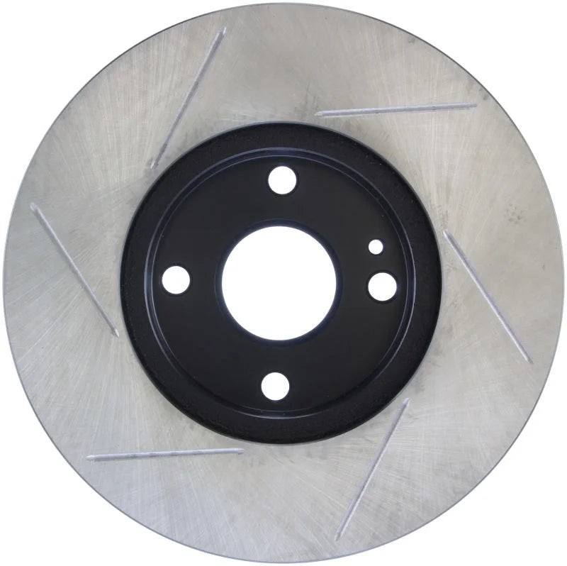 StopTech Power Slot 94-97/99-05 Mazda Miata (01-05 Normal Suspension Only) SportStop Slotted Front - Side View