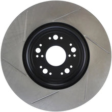 Load image into Gallery viewer, StopTech Power Slot 95-00 Lexus LS400/LS430/LS460/LS600h L Slotted Left Front Rotor - Installation View