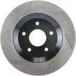 Load image into Gallery viewer, StopTech Power Slot 97-04 Chevy Corvette / 04 &amp; 08 Cadillac XLR/XLR-V Front Right Slotted Rotor - Main Product View