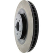 Load image into Gallery viewer, StopTech Power Slot Nissan 370z / Infiniti G37 SportStop Slotted Front Left Rotor - Back View