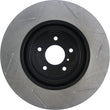 Load image into Gallery viewer, StopTech Power Slot Nissan 370z / Infiniti G37 SportStop Slotted Front Right Rotor - Installation View
