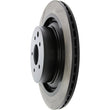Load image into Gallery viewer, StopTech Power Slot Nissan 370z / Infiniti G37 SportStop Slotted Rear Right Rotor - Back View