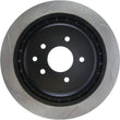 Load image into Gallery viewer, StopTech Power Slot Nissan 370z / Infiniti G37 SportStop Slotted Rear Right Rotor - Installation View