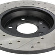 Load image into Gallery viewer, StopTech Power Slot 09-10 Audi A4/A4 Quattro / 08-10 A5 / 10 S4 Rear Left Drilled &amp; Slotted Rotor - Side View