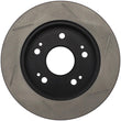 Load image into Gallery viewer, StopTech Power Slot Slotted 06-08 Honda Civic Si Rear Right Rotor - Side View