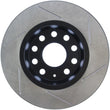 Load image into Gallery viewer, StopTech Power Slot Volkswagen GTI Rear Right Slotted Rotor - Side View