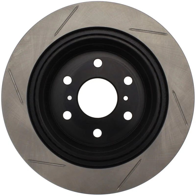 StopTech PowerSlot Chevy Avalanche/Silverado/Suburban/Tahoe / GMC Yukon Right Slotted Rear Rotor - Back View