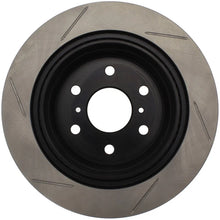 Load image into Gallery viewer, StopTech PowerSlot Chevy Avalanche/Silverado/Suburban/Tahoe / GMC Yukon Right Slotted Rear Rotor - Back View