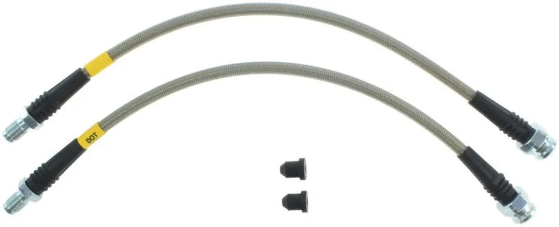 StopTech 00-04 Ferrari F360/04-05 F360 Stradale Rear Stainless Steel Brake Line Kit - Installation View
