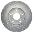Load image into Gallery viewer, StopTech Select Sport 06-08 Honda Civic GX / 98-02 Accord V7 Slotted and Drilled Right Front Rotor - Side View