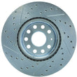 Load image into Gallery viewer, StopTech Select Sport 06-17 Volkswagen Jetta Slotted &amp; Drilled Front Left Rotor - Side View
