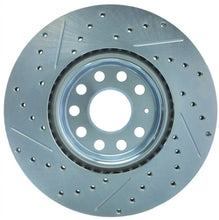 Load image into Gallery viewer, StopTech Select Sport 06-17 Volkswagen Jetta Slotted &amp; Drilled Front Left Rotor - Side View