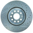 Load image into Gallery viewer, StopTech Select Sport 06-17 Volkswagen Jetta Slotted &amp; Drilled Front Right Rotor - Back View