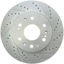 Load image into Gallery viewer, StopTech Select Sport 07-11 GM Silverado 1500 Slotted and Drilled Left Front Rotor - Side View