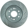 Load image into Gallery viewer, StopTech Select Sport 07-11 GM Silverado 1500 Slotted and Drilled Right Front Rotor - Back View