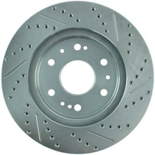 Load image into Gallery viewer, StopTech Select Sport 07-11 GM Silverado 1500 Slotted and Drilled Right Front Rotor - Back View