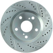 Load image into Gallery viewer, StopTech Select Sport 11-16 Toyota Avalon/ 11-17 Camry SportStop Slotted &amp; Drilled Left Front Rotor - Main Product View