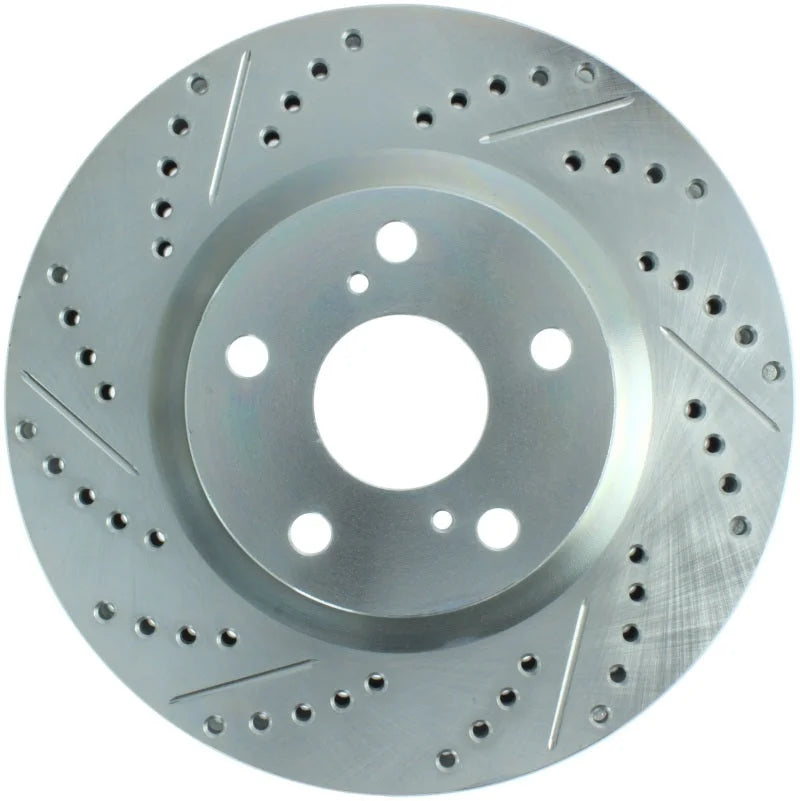 StopTech Select Sport 11-16 Toyota Avalon/ 11-17 Camry SportStop Slotted & Drilled Right Front Rotor - Side View