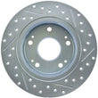 Load image into Gallery viewer, StopTech Select Sport Drilled &amp; Slotted Rotor - Front Left - Side View
