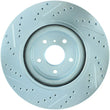 Load image into Gallery viewer, StopTech Select Sport Nissan Slotted and Drilled Front Left Rotor - Side View