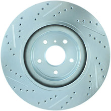 Load image into Gallery viewer, StopTech Select Sport Nissan Slotted and Drilled Front Left Rotor - Side View