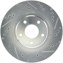 Load image into Gallery viewer, StopTech Select Sport Select Sport Nissan Slotted and Drilled Left Front Rotor - Main Product View